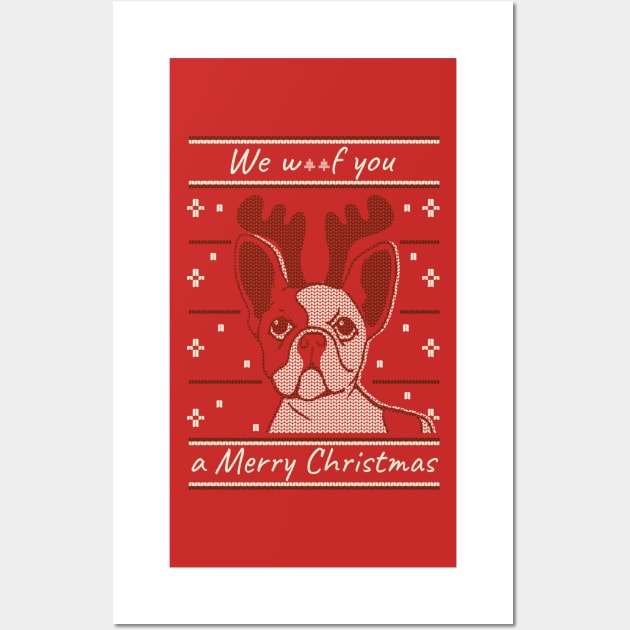 We woof you a Merry Christmas Wall Art by Tailor twist